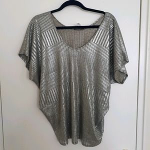 Silver Batwing top